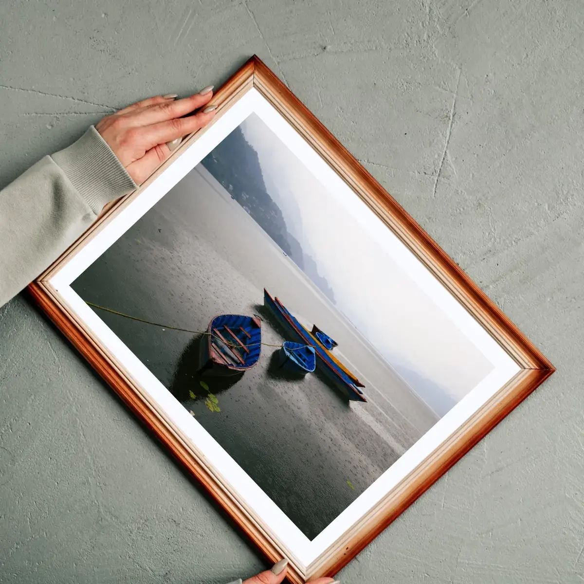 Boats in the Mist — view 2