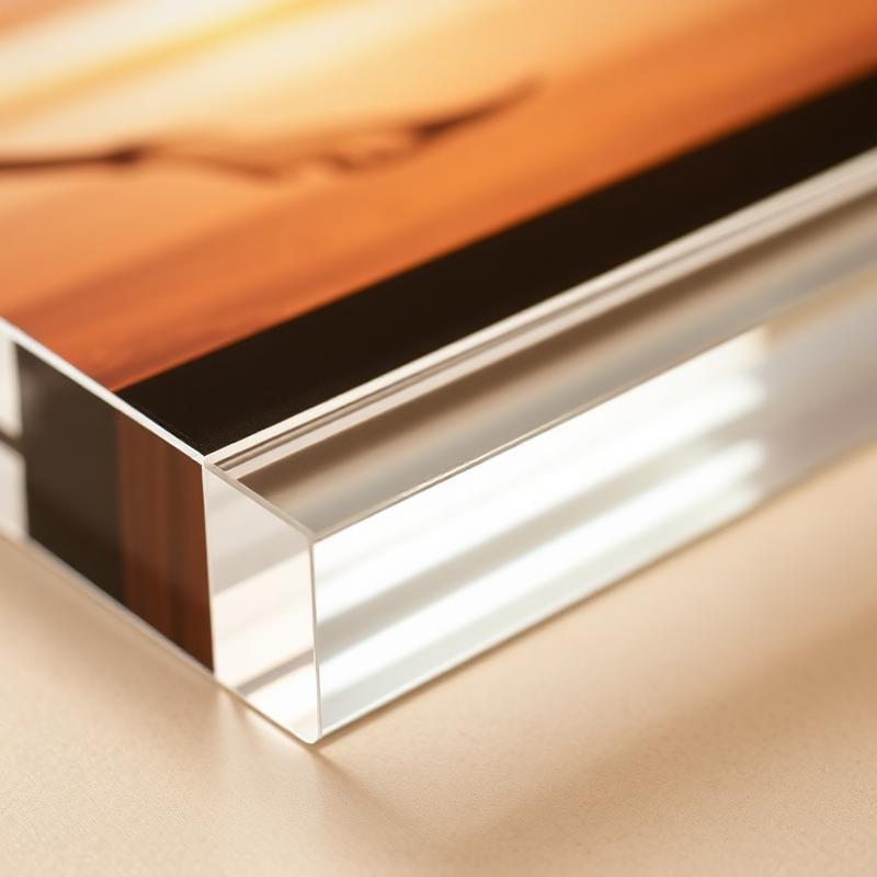 Acrylic block detail