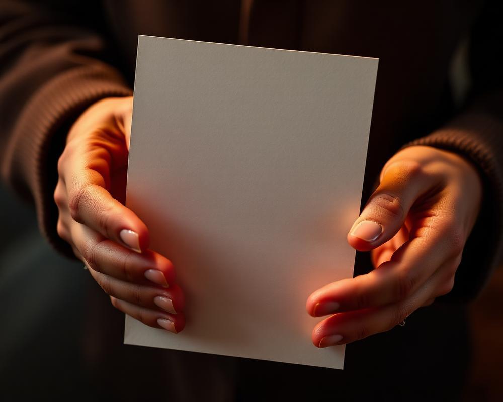 Holding a fine art print